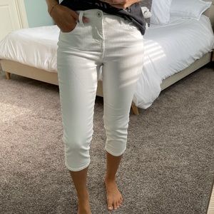 White Style & Co Denim Capri